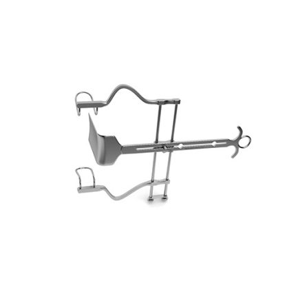 Balfour Abdominal Retractor W/ Fixed Side Blades – 4″ Deep