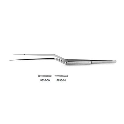 CV Elite – Bayonet-Style Micro Forceps – Round Handle