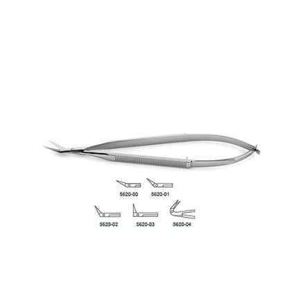Micro Scissors – Flat Handle – Angled Tips