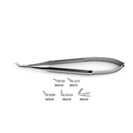 Micro Scissors – Round Handle – Angled Tips