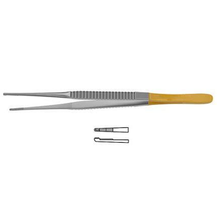 CV Elite – Debakey Needle Pulling Tissue Forceps – Flat Handle