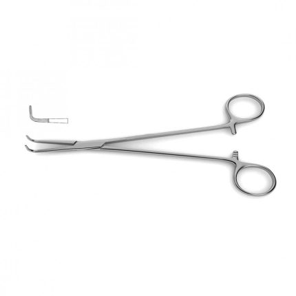 Mixter Right Angle Forceps – Longitudinal Serrations & Cross-Serrated Tips