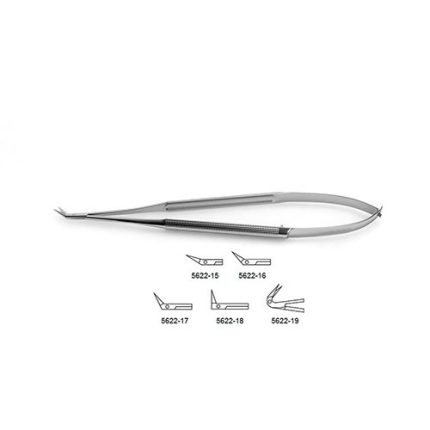 Micro Scissors – Round Handle – Angled Tips