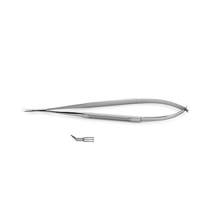 Micro Scissors – Flat Handle – Micro Fine Blades Angled On Flat