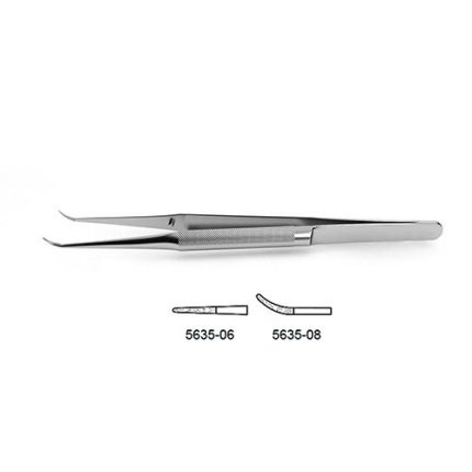 Suture Tying Forceps Tips Impregnated W/ Fine Tungsten Carbide Dust