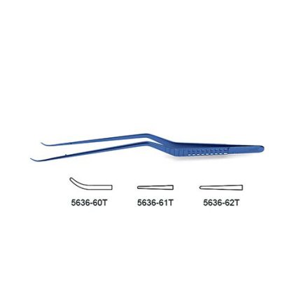 CV Elite – Titanium Bayonet-Style Micro Forceps – Smooth Tips