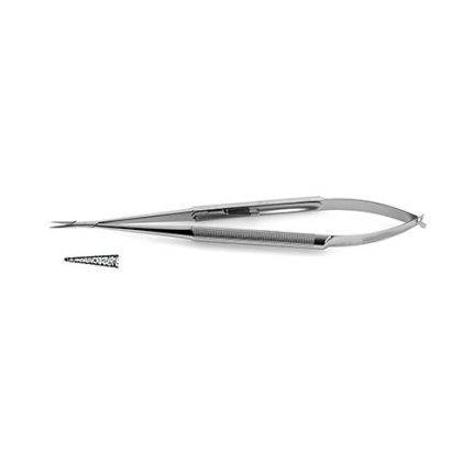 Micro Needle Holder W/ Streamlined Box Lock – Tungsten Carbide Dusted Jaws