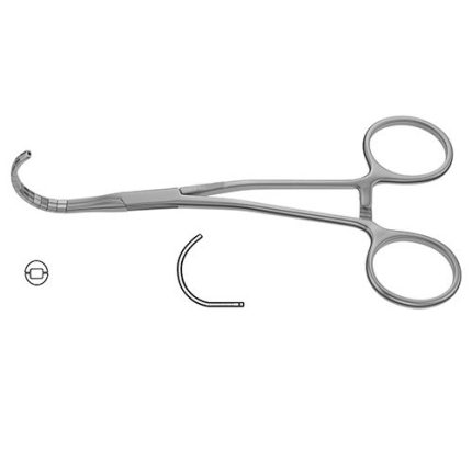 CV Elite – Dennis-Style Anastomosis Clamp – Semi-Circle Cooley Jaws